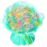 Букет из 101 разноцветной гипсофилы